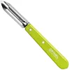 Image de Opinel Couteau à éplucher en acier inoxydable Sandvik pour droitiers et gauchers - Manche en bois de hêtre vert clair