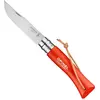 Image de Opinel Couteau Baroudeur n° 7 VRI Orange avec Lacet Cuir