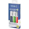 Image de Opinel - Coffret Trio Les Essentiels +, 1 Couteau Cranté, 1 Couteau d’Office, 1 Eplucheur - Lame Acier Inox - Manche Polymère Robuste - Passe au Lave-Vaisselle