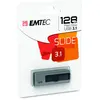 Image de Emtec ECMMD128GB253 - Clé USB - 3.0 (3.1) - Série Runners - Collection B250 Slide - 128 Go - Slider coulissant - Gris / Noir - Design exclusif