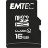 Image de EMTEC, ECMSDM16GHC10CG, Carte microSD 16 Go Classe 10, idéale pour smartphones et caméras, vitesses de lecture jusqu'à 20 MB/s et écriture jusqu'à 12 MB/s, Couleur : noir