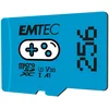 Image de EMTEC - Carte Mémoire microSD 256GB - Augmentez la Mémoire de Vos Consoles, Smartphones et Tablettes - Plus de Stockage de Jeux et Vidéos - ECMSDM256GXCU3G - Collection Gaming - Blue/Bleu