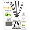 Image de MAISON BERGER - Bouquet Parfumé - Modele Glaçon Transparent - 6 Brins Noirs - 21 cm - Recharge de 100 millilitres Incluse - Durée de Diffusion 4 à 6 semaines (Fleur de Citronnier)