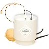 Image de MY JOLIE CANDLE - Bougie Bijou Parfumée Vanille Gourmande - Bracelet doré en acier inoxydable avec perles noires - Cadeau parfait pour Noël et anniversaire - Cire à base végétale - Made in France