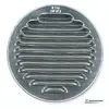 Image de Grille d'aération métal Autogyre à persiennes avec moustiquaire brut Ø120 mm
