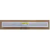 Image de Grille d'aération PVC Autogyre à persiennes avec moustiquaire blanche 483 x 40 mm