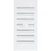 Image de Grille d'aération PVC Autogyre avec moustiquaire blanche 193 x 91 mm
