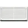 Image de Grille d'aération PVC Autogyre avec moustiquaire blanche 165 x 86 mm
