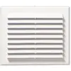Image de Grille d'aération PVC Autogyre avec moustiquaire blanche 175 x 146 mm