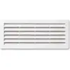 Image de Grille d'aération PVC Autogyre à persiennes blanche réglable 140 x 340 mm