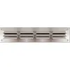 Image de Grille d'aération aluminium Autogyre à persiennes avec moustiquaire brut 240 x 50 mm