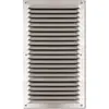 Image de Grille d'aération aluminium Autogyre à persiennes avec moustiquaire brut 140 x 250 mm