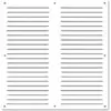 Image de Grille d'aération aluminium Autogyre à persiennes avec moustiquaire blanche 250 x 250 mm