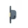Image de JPM - Serrure à Encastrer à Petit Coffre et Pêne Dormant - Version Clé I pour Porte de Placard, Trappe de Visite, Armoire Electrique - Axe 50mm - Têtière Bouts Ronds - Conforme Norme EN12-209 - Noir