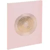 Image de Exacompta - Réf. 47983E -1 Livre d'or classique Ellipse - Format vertical 27x22 cm - En papier simili-cuir avec marquage or rosé - Tranche or - 100 pages blanches unies - Coloris : rose clair