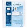 Image de EXACOMPTA Lot de 10 Classeurs personnalisable rigide 2 poches KreaCover® - 4 anneaux en D 30mm - A4 maxi, blanc