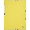 Image de Exacompta - Réf. 55529E - 1 chemise à élastiques - pochette 3 rabats - en carte lustrée 400 g/m2 - dimensions 24 x 32 cm pour documents au format A4 - couleur jaune citron