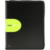Image de Exacompta - Réf. 55534E - 1 conférencier Exawallet - livré avec un bloc papier A4 ligné et une calculatrice solaire - en polypropylène haute résistance - fermeture zip intégrale - couleur noir