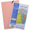 Image de Exacompta - Réf. 55577E - 1 Chemise à rabat avec élastique 14,5 x 22 cm - Spécial révision - 25 fiches bristol 12,5x20 cm 205g - Coloris aléatoires - la chemise est toujours de la couleur des fiches