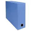 Image de Exacompta - Réf. 89522E - 1 Boîte transfert en papier toilé - Dos 90 mm - Avec un oeillet en métal - Pour format A4 - Dimensions 25,5 x 34 x 9 cm - Couleur bleu clair - Livrée montée
