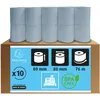 Image de Exacompta - Réf. 43924E - Lot de 10 bobines pour balance - largeur 80 mm x diamètre 60 mm - mandrin 12 mm - Safe Contact longue conservation sans Phénol - Métrage (+/-2m) : 44 m