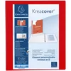 Image de EXACOMPTA Classeur personnalisable Kreacover A4 Maxi 4 Ax Diam 25mm Dos 45 mm Rouge