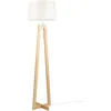 Image de Lampadaire en bois SACHA LS au design scandinave par Aluminor