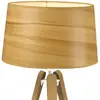 Image de Aluminor Lampe Essence LT, abat-jour coton aspect bois