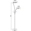 Image de Aluminor Kitel 89 lampe sur pied LED avec lampe de lecture LED