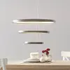 Image de Aluminor Suspension LED Trinity en aluminium, argentée