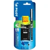 Image de Pilot - Blister V5 Hi-tecpoint Rechargeable - Liquid Ink Roller Pen - Black Fine Point + 1 case of 3 cartridges