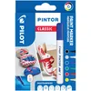 Image de PILOT - Pochette de 6 Pintor - Marqueurs Peinture Multi-Supports à Base d’Eau, Séchage Rapide - Textile, Verre, Bois, Pierre, DIY - Couleurs Assorties Classiques - Pointe Fine