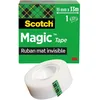 Image de Scotch Magic Ruban Adhésif Invisible, 1 Rouleau, 19 mm x 33 m