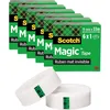 Image de Scotch Magic Ruban Adhésif Invisible, Pack Éco, 6 Rouleaux, 19 mm x 33 m