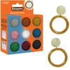 Image de CLEOPATRE   Kit Accessoires Résine   Paillettes pour Créations en Résine UV et Epoxy   9 Pots