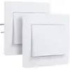 Image de Interrupteur va-et-vient - Interrupteur encastré - Interrupteur mural - Interrupteur mural - Montage encastré - Série Diam2 Kit va-et-vient sans fil Blanc 739280