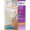 Image de AVERY - Intercalaires ReadyIndex à 6 touches numériques (1-6) en couleurs assorties, Page de sommaire personnalisable et imprimable, Format A4, Matière polypropylène transparent 5258501 Blanc