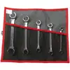 Image de Jeu de clés à tuyauter Facom, biseautées à 15°, en trousse, 5 pcs