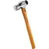 Image de Marteau de serrurier de façade à frappe sphérique Manche en hickory Ø face de frappe env. 31 mm