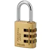Image de THIRARD - Cadenas à Combinaison RB - 30 mm - Laiton Monobloc - 3 Chiffres - Anse en Acier Nickelé - Idéal pour Armoires et Vestiaires - Sécurité Renforcée - Modifiable - Jaune
