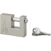 Image de THIRARD - Cadenas à Clé Prisonnière 80mm - Blindé en Acier Cémenté - Double Anse en Acier Chromé - Pour Extérieur - Modèle LAND - Mécanisme à Goupilles - Verrouillage par Billes - 3 Clés Incluses