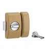 Image de THIRARD - Verrou Universel Cylindre à Bouton - Cylindre 45 mm - Ø 23 mm - Acier - Epoxy Bronze - Sécurité Porte d'Entrée - 3 Clés Crantées - Réversible