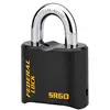Image de THIRARD - Cadenas à Combinaison Fédéral Lock SRH - 4 Chiffres - Acier Noir - Anse en Molybdène 62 mm - Haute Sécurité - Double Verrouillage - Résistant à la Corrosion