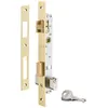 Image de THIRARD - Serrure Encastrable pour Porte d'Entrée avec Cylindre - Axe 14 mm - 3 Clés - Coffre Acier - Têtière Acier Laitonnée - Demi-Tour Réversible - Pêne Laiton - Gris