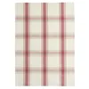 Image de Coucke Serviette française en Coton et Lin, Motif Plaid Rouge, 50,8 x 76,2 cm, Rouge
