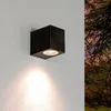 Image de Downlight extérieur, applique murale extérieure, brun antique, Downlight, GU10, résistant aux intempéries, IP44, H:8 cm, petit, porte d'entrée, jardin, lumière de balcon, lampe extérieure murale