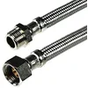 Image de Watts - Flexible sanitaire Ø intérieur 8 mm - Flexible sanitaire Inox Ø intérieur 8mm - Femelle 1/2" (15x21) / Mâle 1/2" (15x21) - longueur 15 cm