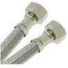 Image de Watts - Flexible sanitaire Ø intérieur 8 mm - Flexible sanitaire Inox Ø intérieur 8mm - Femelle/Femelle 3/8" (12x17) - longueur 1 mètre