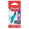 Image de Maped - 10 Guides Doigts Amovibles pour Crayon Gris - Guide-doigts en Forme