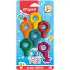 Image de Maped - 6 Craies en Cire Bébé Color'Peps Baby - Premier âge - Crayons de Cire Ergonomiques pour enfants +18 mois - Boîte de 6 couleurs